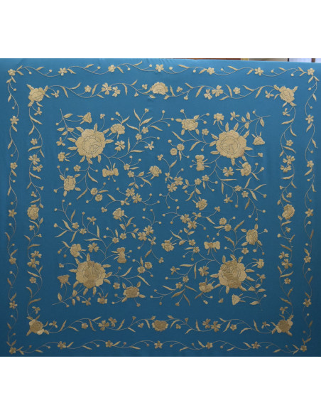 Mantón mano seda 115cm