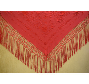 Mantón mano seda 115cm 2