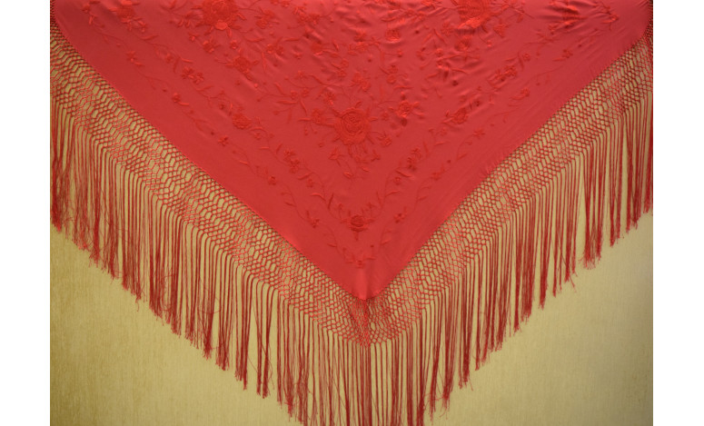 Mantón mano seda 115cm