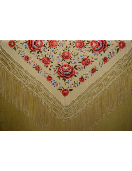 Mantón mano seda 140cm