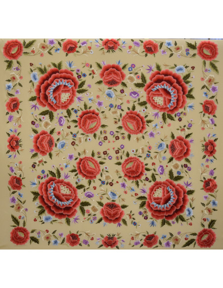 Mantón mano seda 140cm