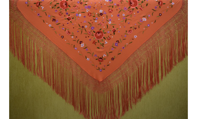 Mantón mano seda 115cm