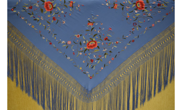 Mantón mano seda 140cm