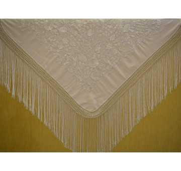 Mantón máquina crespón 125cm