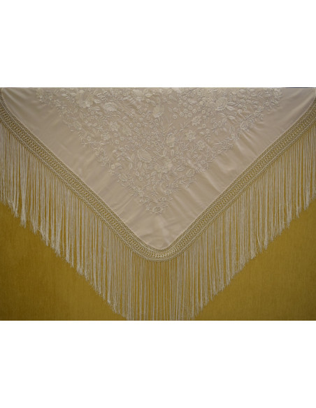 Mantón máquina crespón 125cm