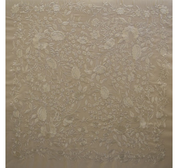 Mantón máquina crespón 125cm 2