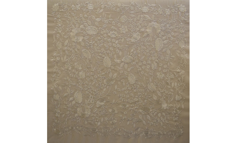 Mantón máquina crespón 125cm