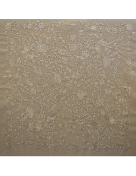 Mantón máquina crespón 125cm