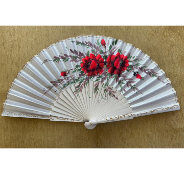 Abanico medio pericón rosas 2