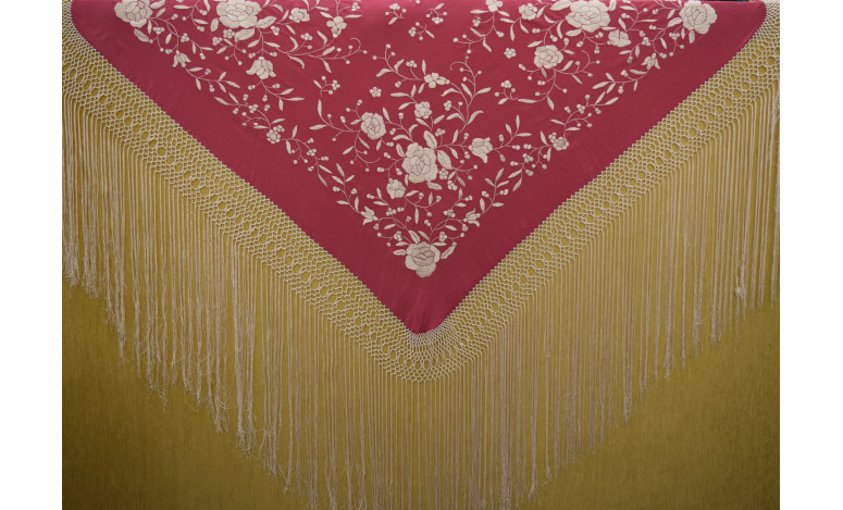 Mantón mano seda 115cm
