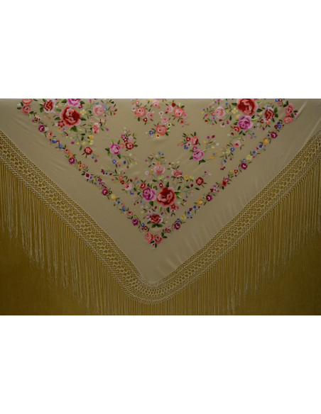 Mantón mano seda 140cm