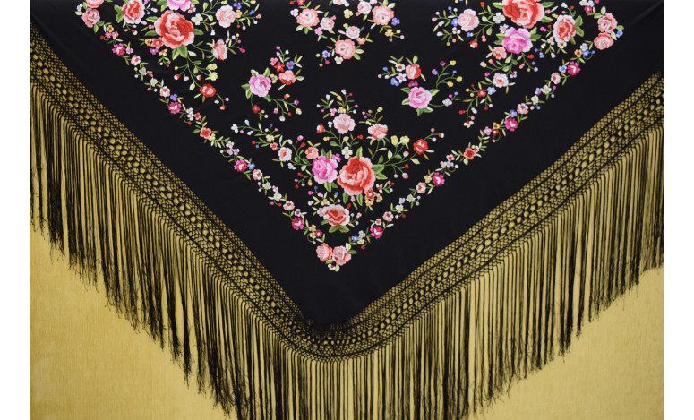 Mantón mano seda 140cm