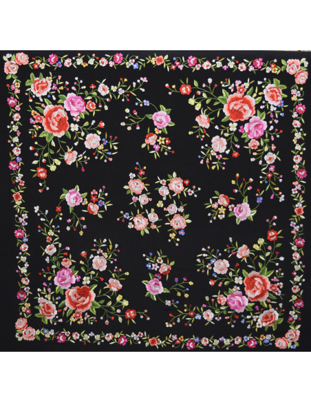 Mantón mano seda 140cm