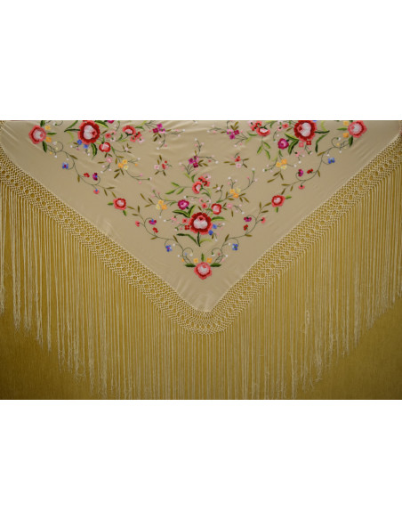 Mantón mano seda 115cm