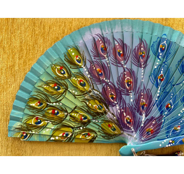 Abanico plumas pavo real 2