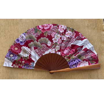 Abanico estampado japonés