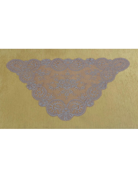 Mantilla triangular metalizada 60*115