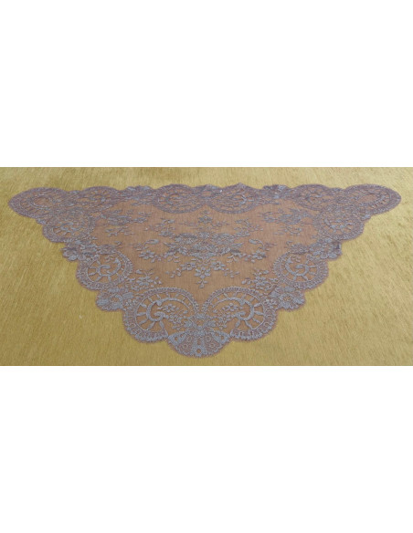 Mantilla triangular metalizada 60*115