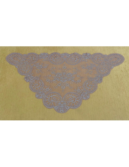 Mantilla triangular metalizada 60*115