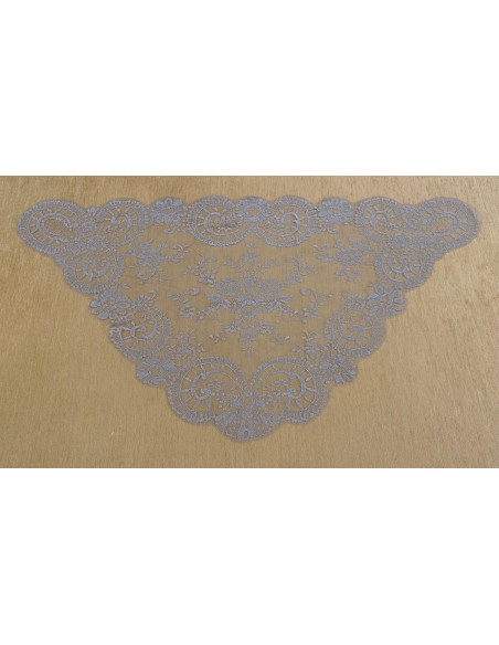 Mantilla triangular metalizada 60*115