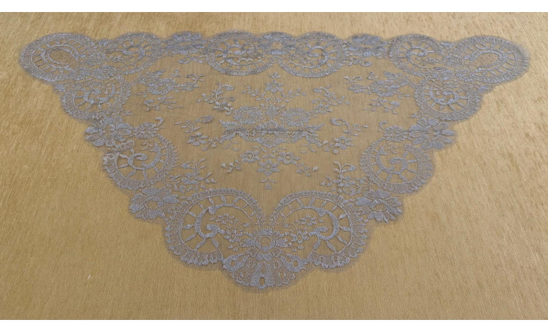 Mantilla triangular metalizada 60*115