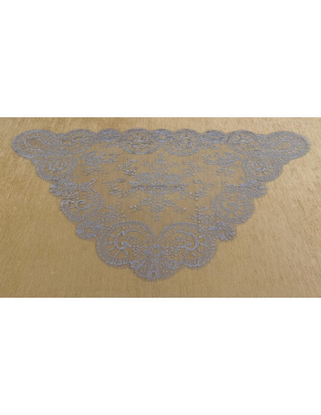 Mantilla triangular metalizada 60*115