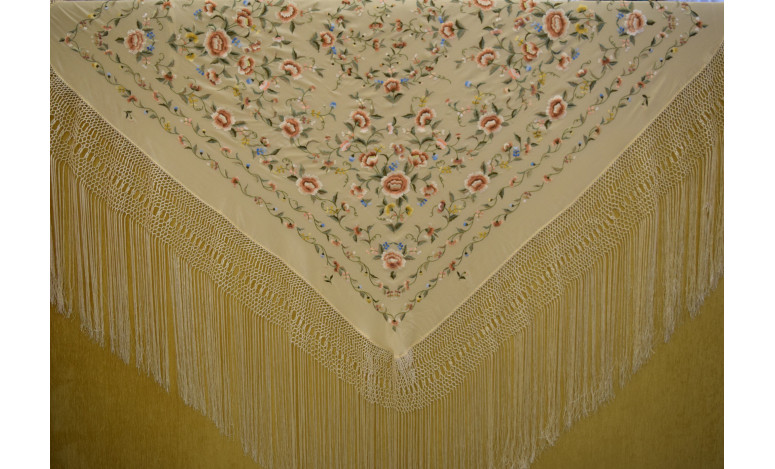 Mantón mano seda 140cm
