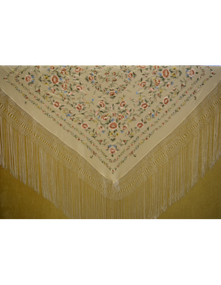 Mantón mano seda 140cm