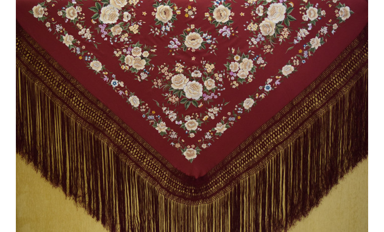 Mantón mano seda 140cm