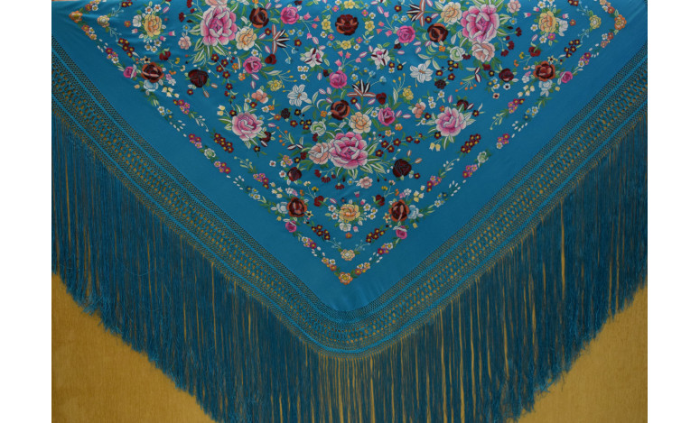 Mantón mano seda 140cm