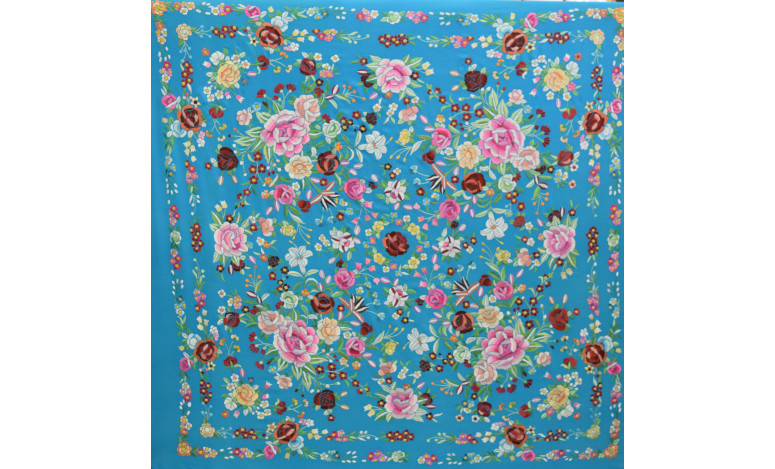 Mantón mano seda 140cm