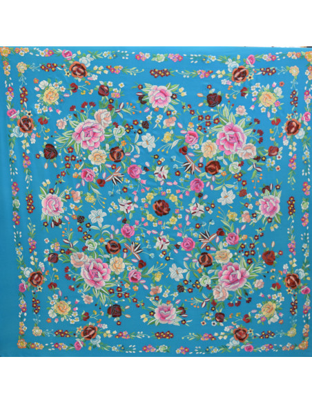 Mantón mano seda 140cm