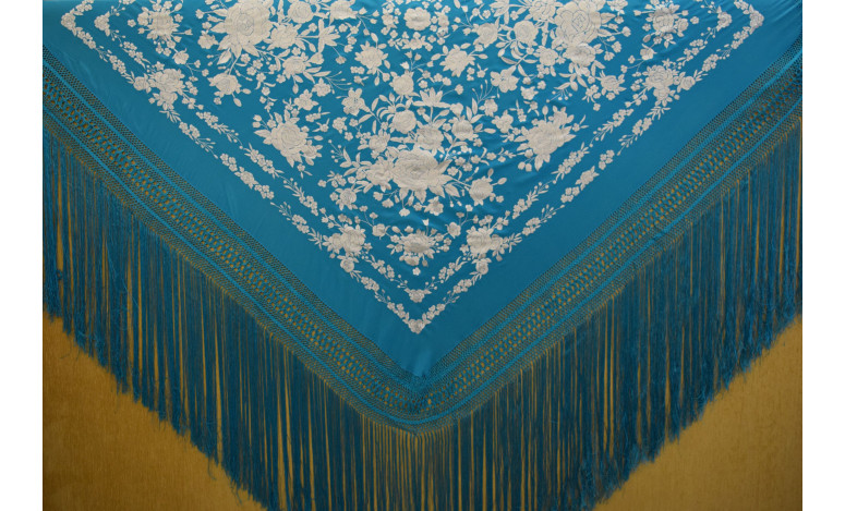 Mantón mano seda 140cm