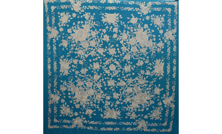 Mantón mano seda 140cm