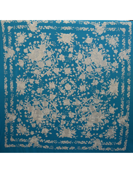 Mantón mano seda 140cm
