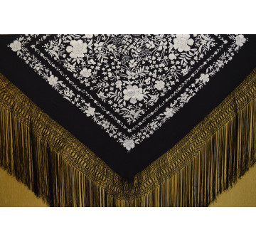 Mantón mano seda 140cm