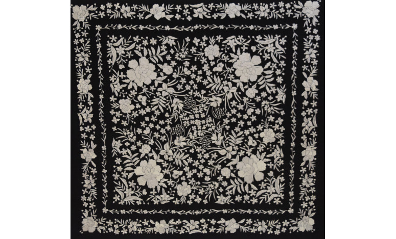 Mantón mano seda 140cm