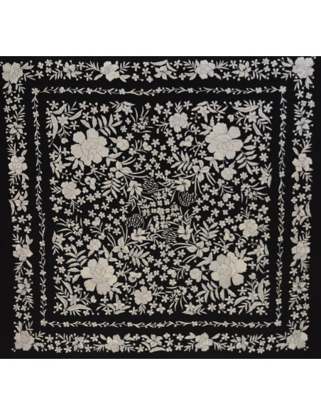 Mantón mano seda 140cm