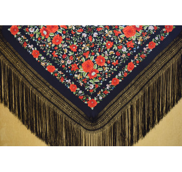 Mantón mano seda 140cm
