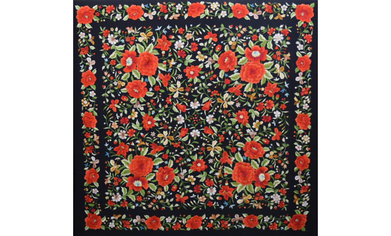 Mantón mano seda 140cm