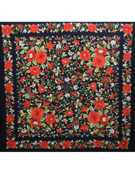 Mantón mano seda 140cm