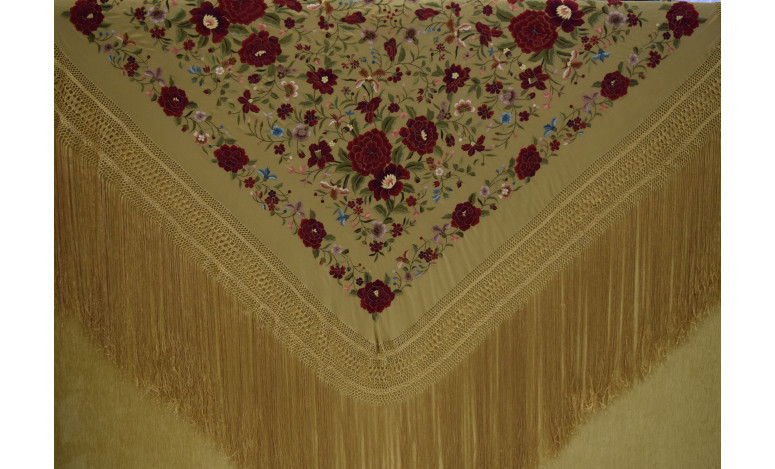 Mantón mano seda 140cm