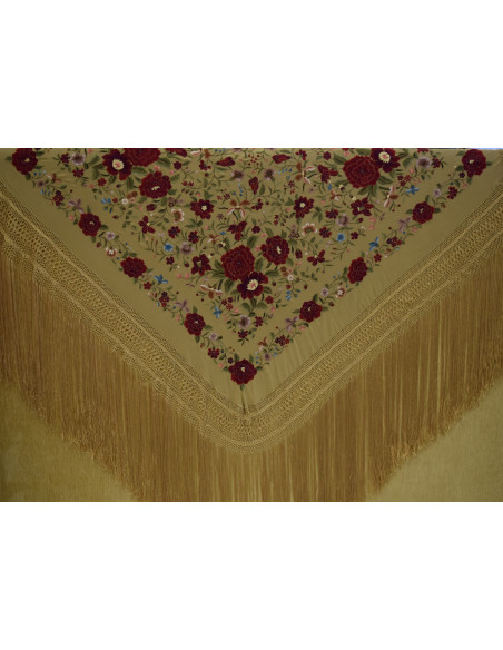 Mantón mano seda 140cm