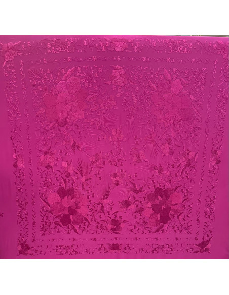 Mantón mano seda 140cm