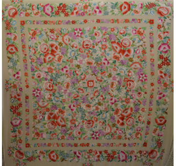 Mantón mano seda 140cm 2