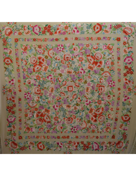 Mantón mano seda 140cm