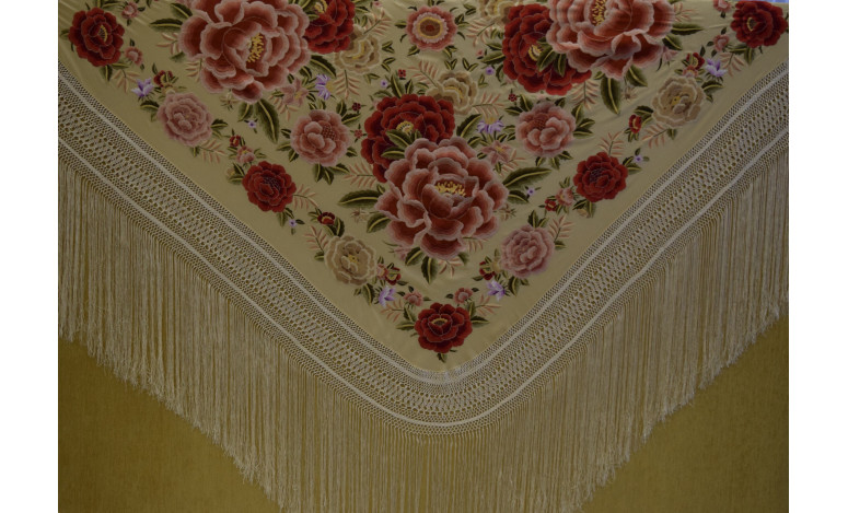 Mantón mano seda 140cm