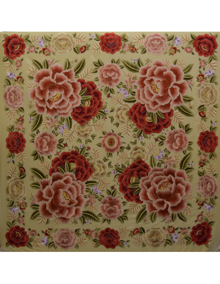 Mantón mano seda 140cm