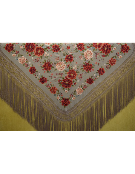 Mantón mano seda 140cm