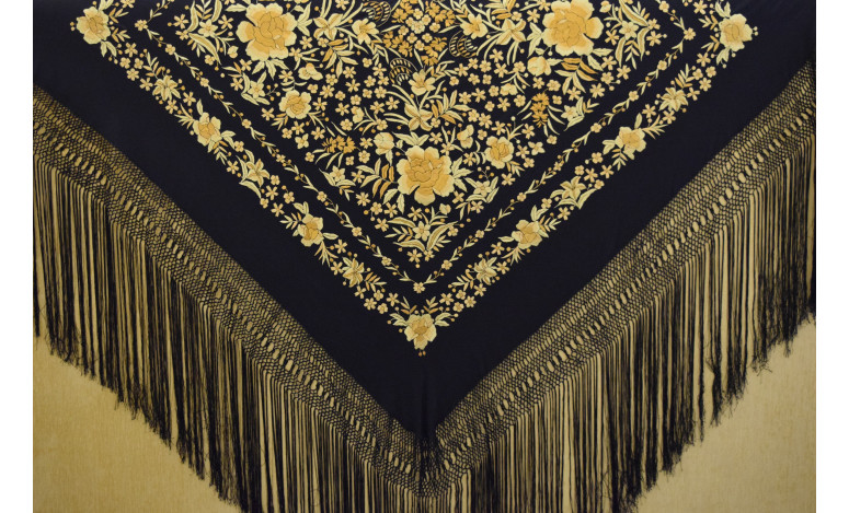 Mantón mano seda 140cm